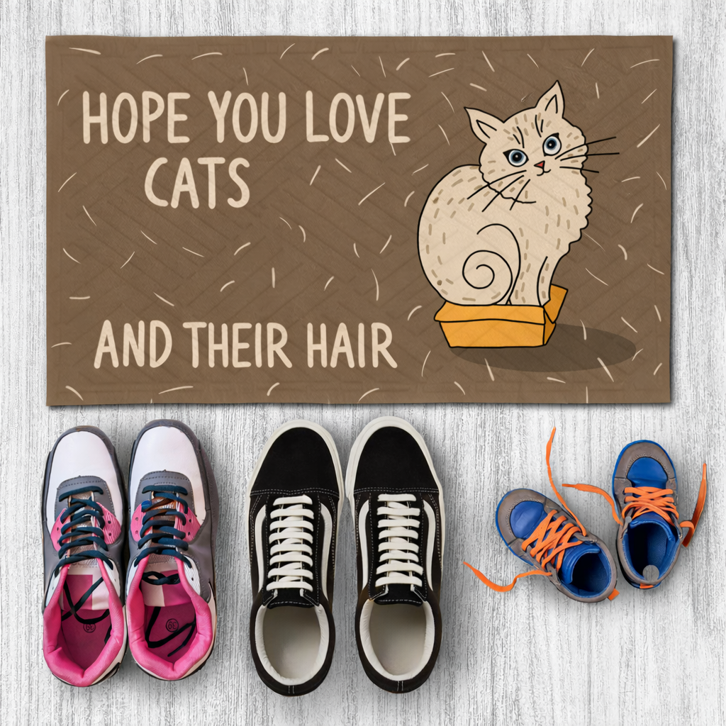 Fußmatte Hoffentlich lieben sie katzen und ihr fell