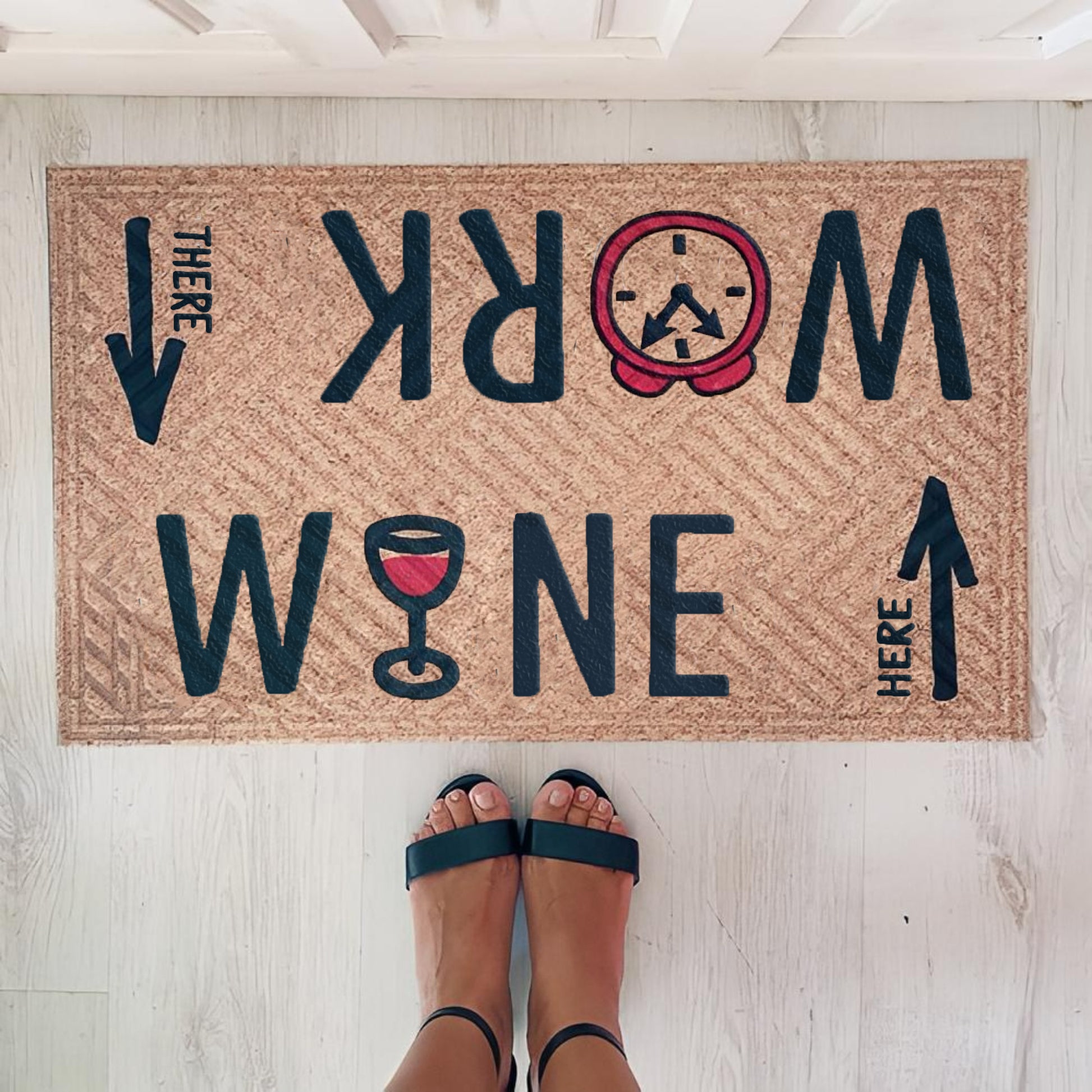 Fußmatte Work - Wine