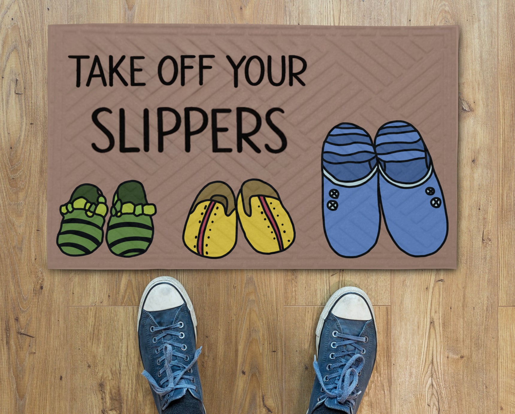 Fußmatte Zieh deine pantoffeln aus