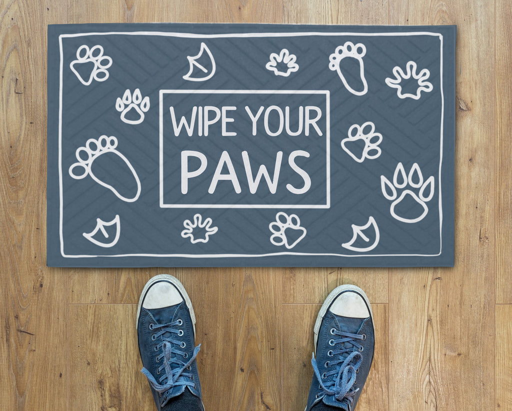 Fußmatte Putzt deine pfötchen