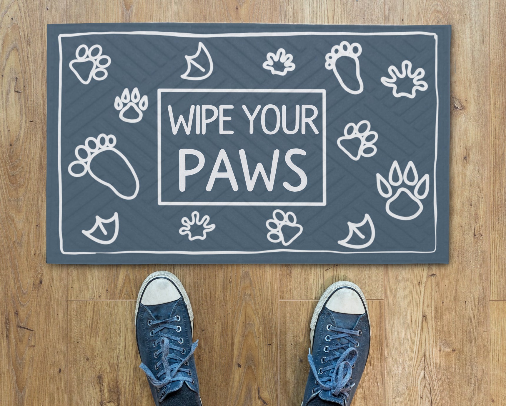 Fußmatte Putzt deine pfötchen