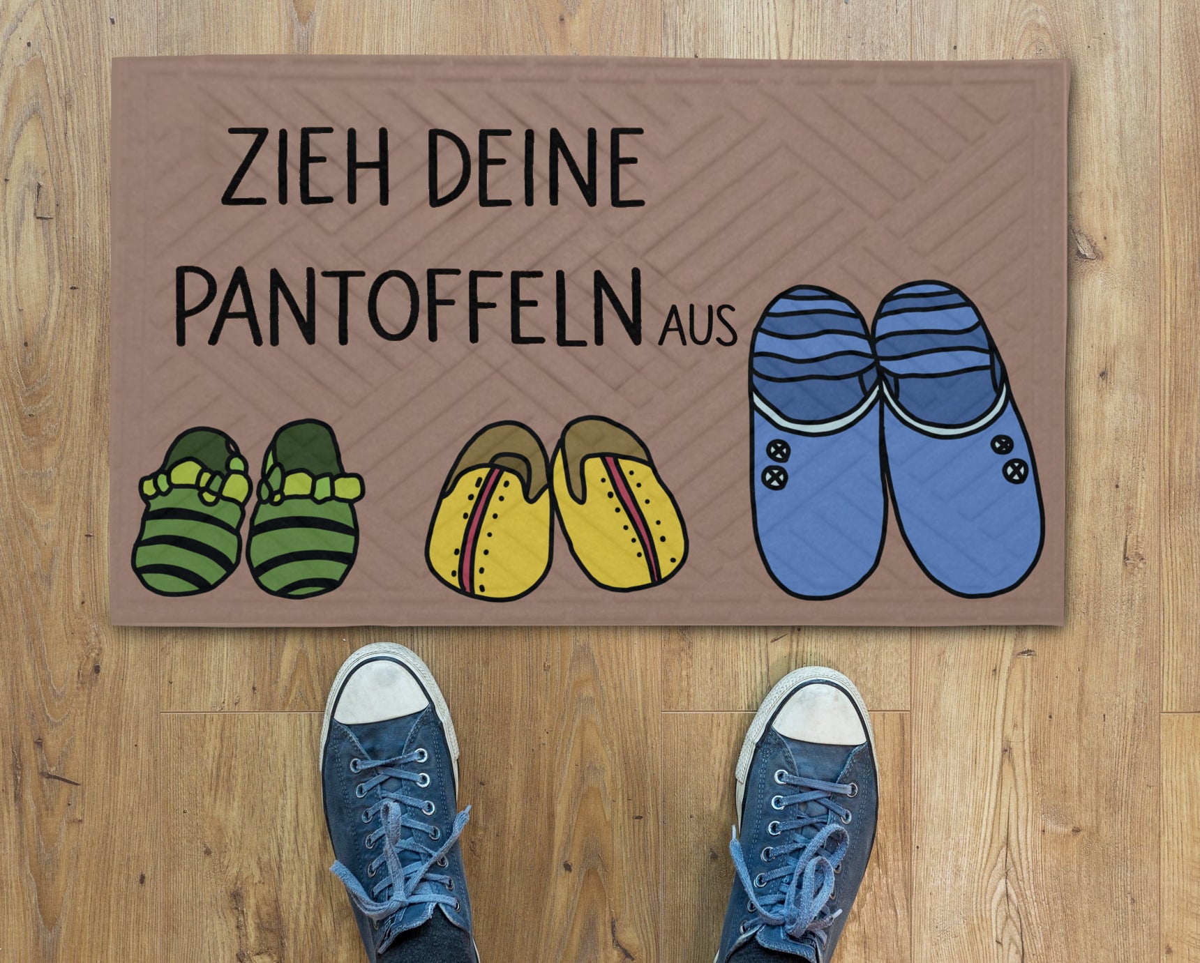 Fußmatte Zieh deine pantoffeln aus