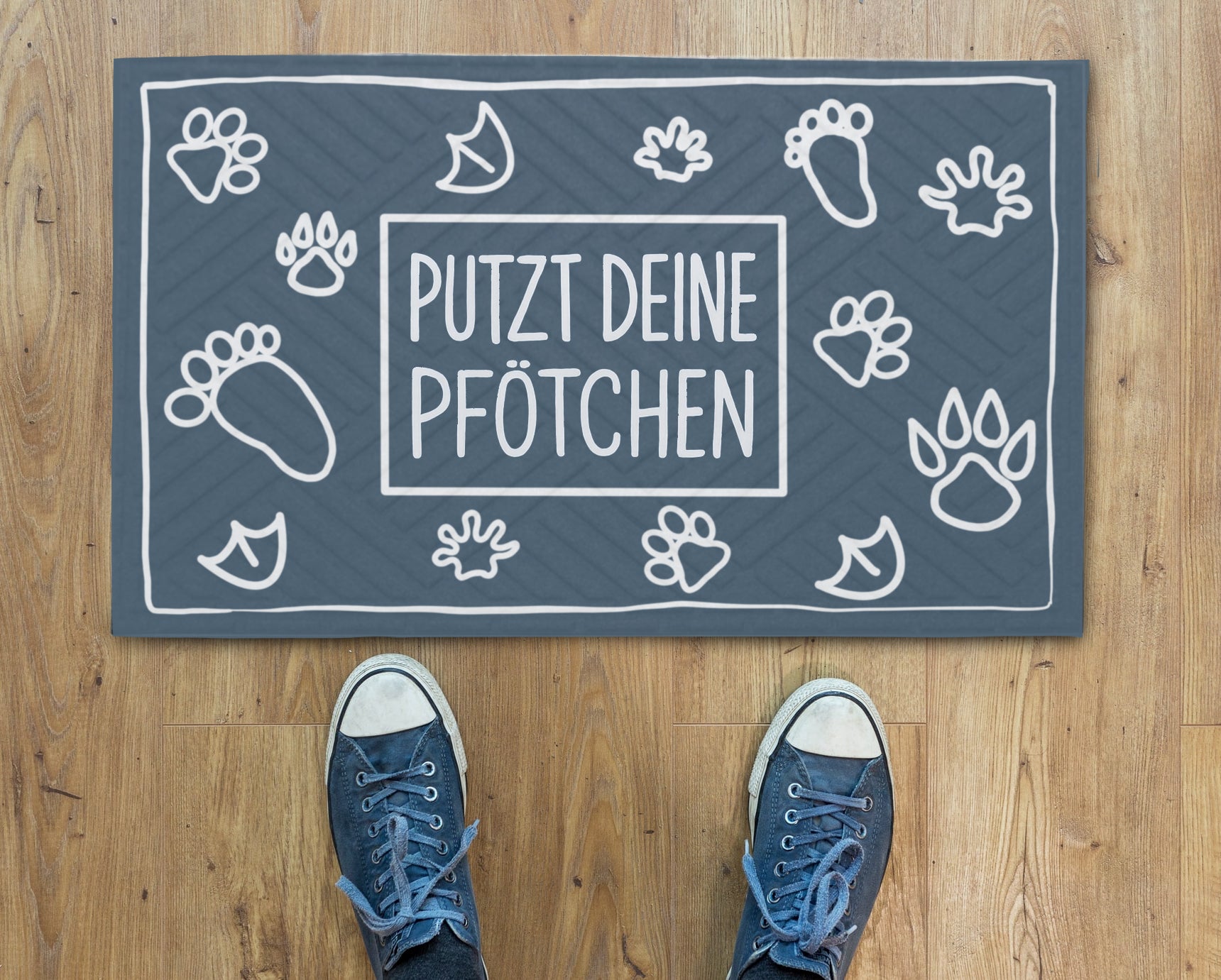 Fußmatte Putzt deine pfötchen