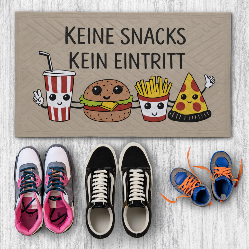 Fußmatte Keine snacks Kein eintritt