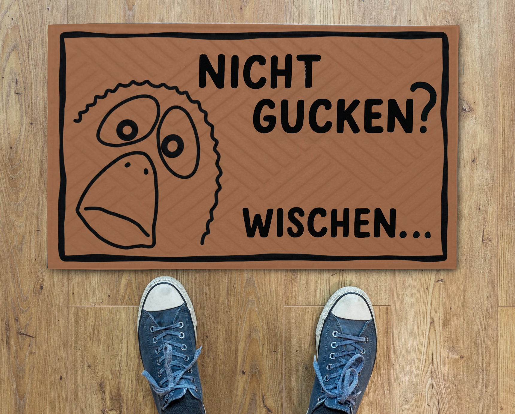 Fußmatte Nicht gucken? Wischen...